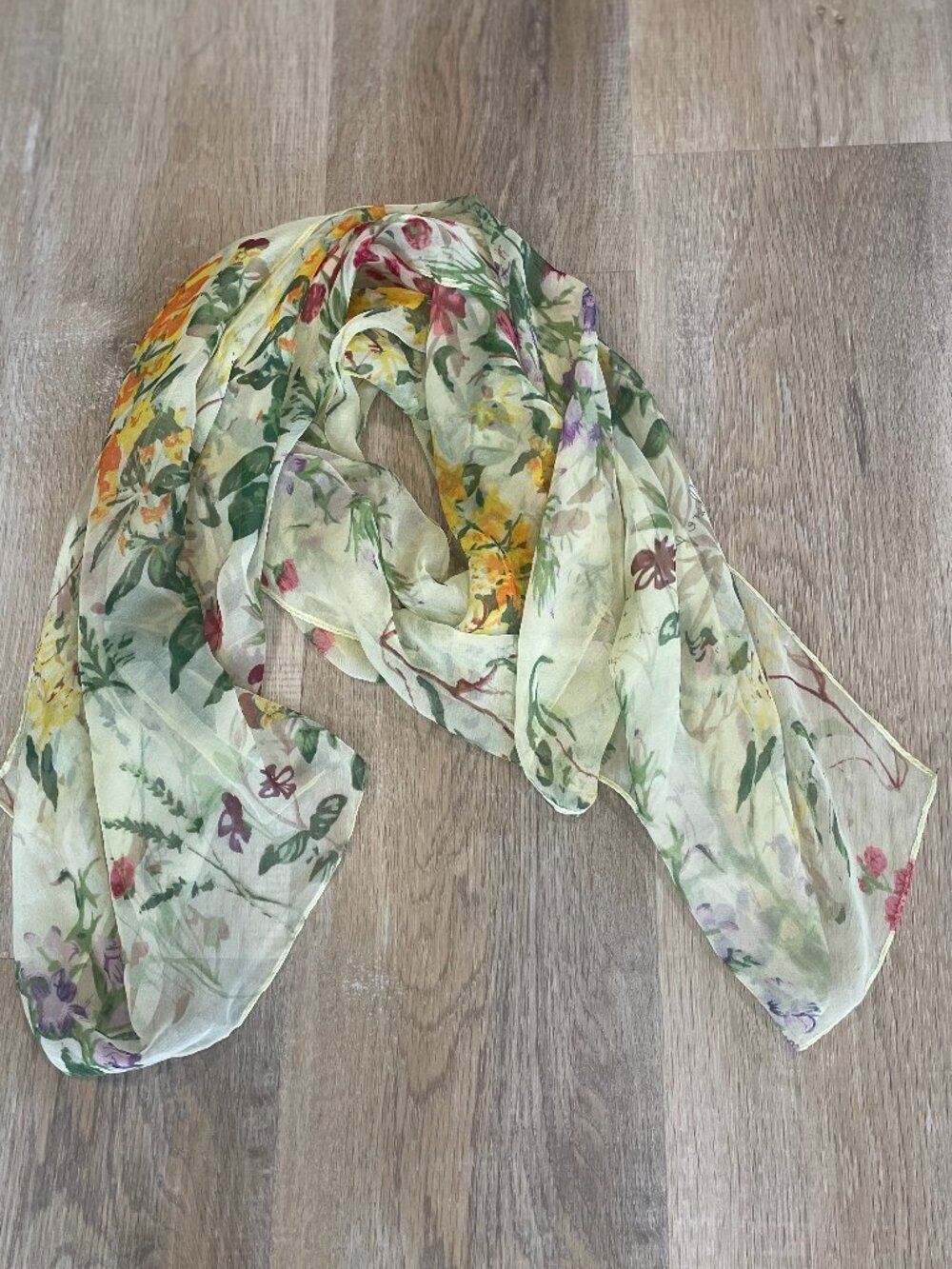 Vintage Silky Sheer Scarf